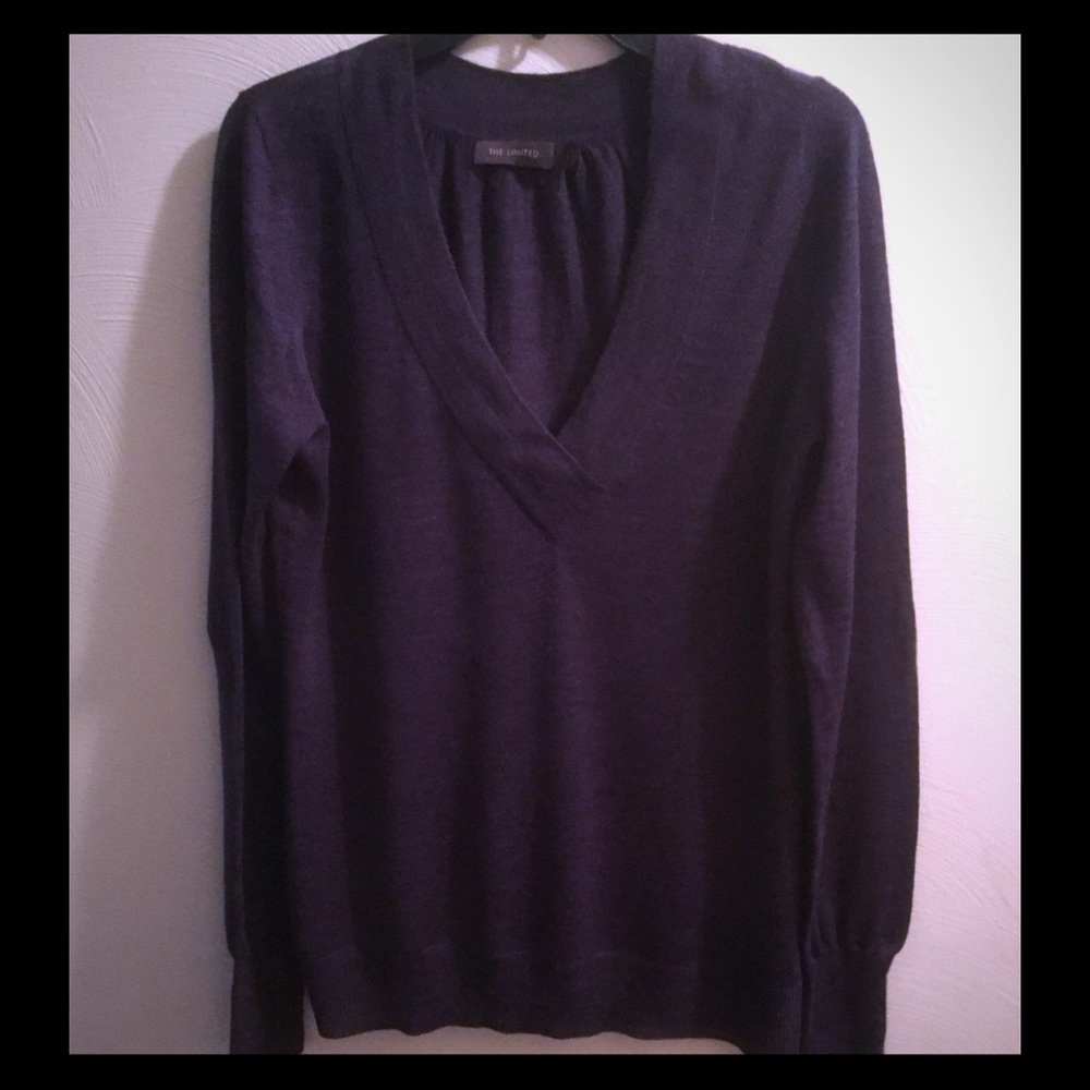 THE LIMITED LIGHTWEIGHT V-NECK SWEATER LARGE